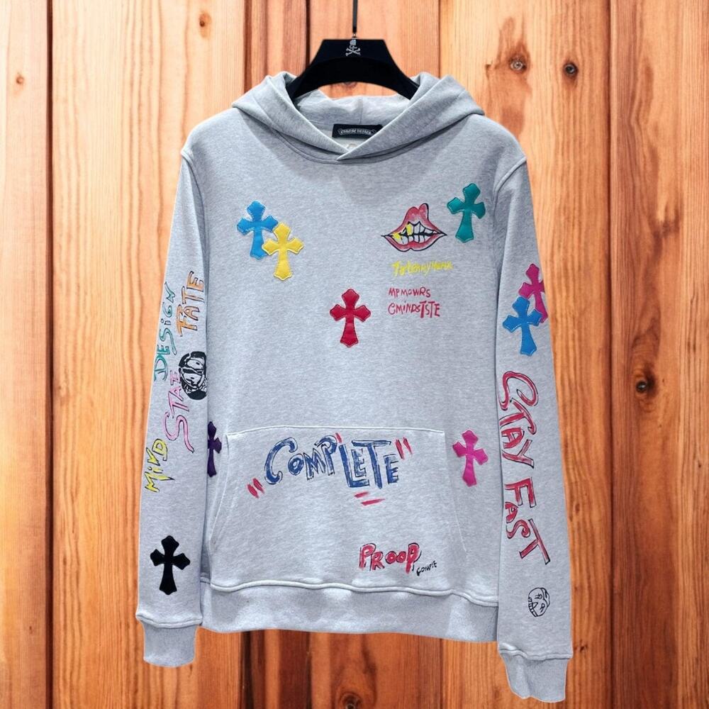 Chrome Hearts Men's Grey Hoodie